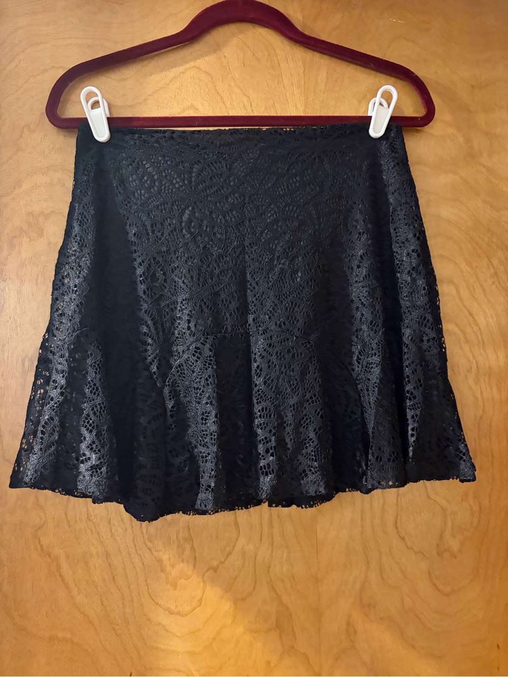 Trixxi Black Lace A-Line Skirt